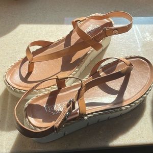 Tan Franco Sarto Sandals